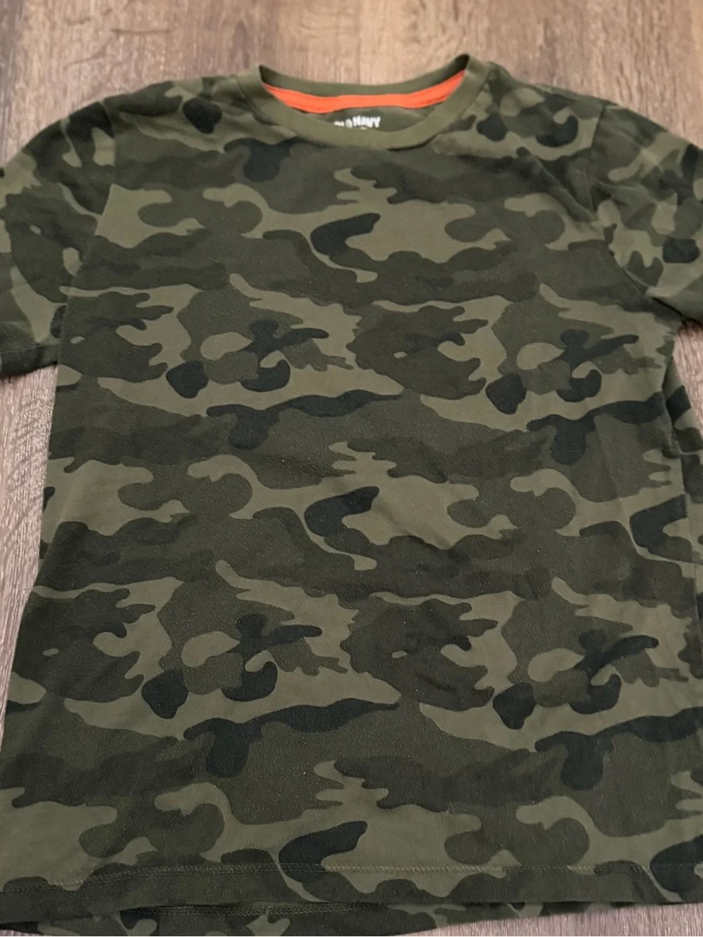 Old Navy Camo T-Shirt & Fleece Jogger Set (Size L 10–12)